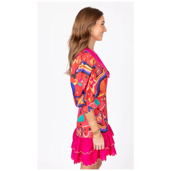 Colorful Abstract Midi Dress - Picture 4 of 8